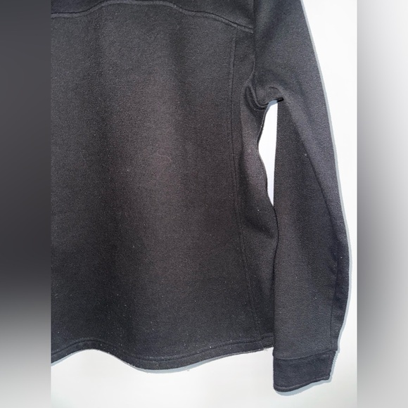 The North Face 1/4 Button Up Pullover Jacket Black Polyester Women Size Medium - Picture 3 of 12